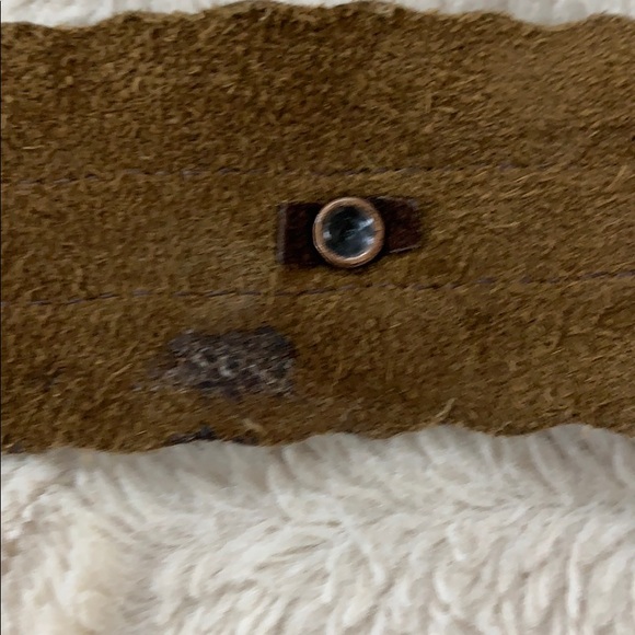 Women’s Brown Leather & Copper Embellishment Belt - Picture 8 of 8